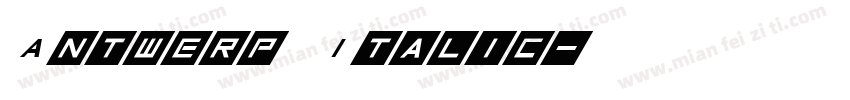 Antwerp Italic字体转换
